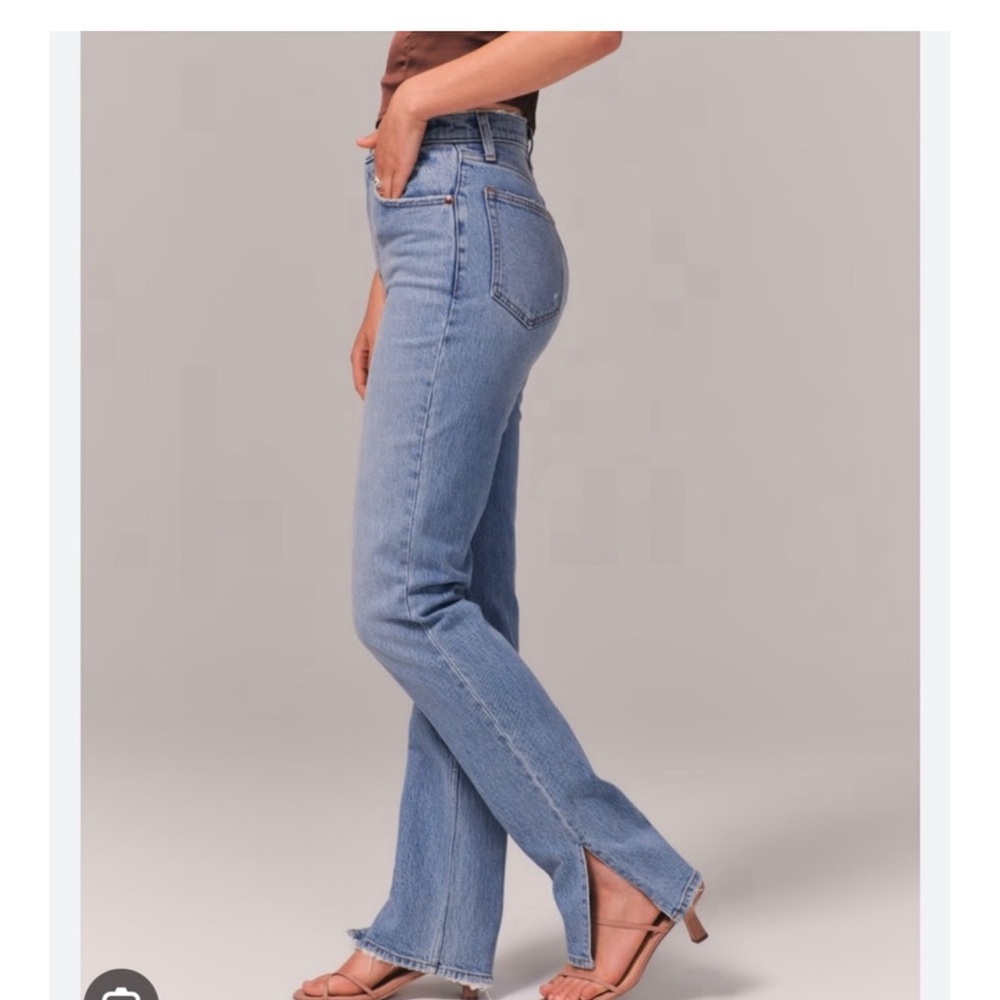 Abercrombie & Fitch Light Blue Straight Leg Jeans